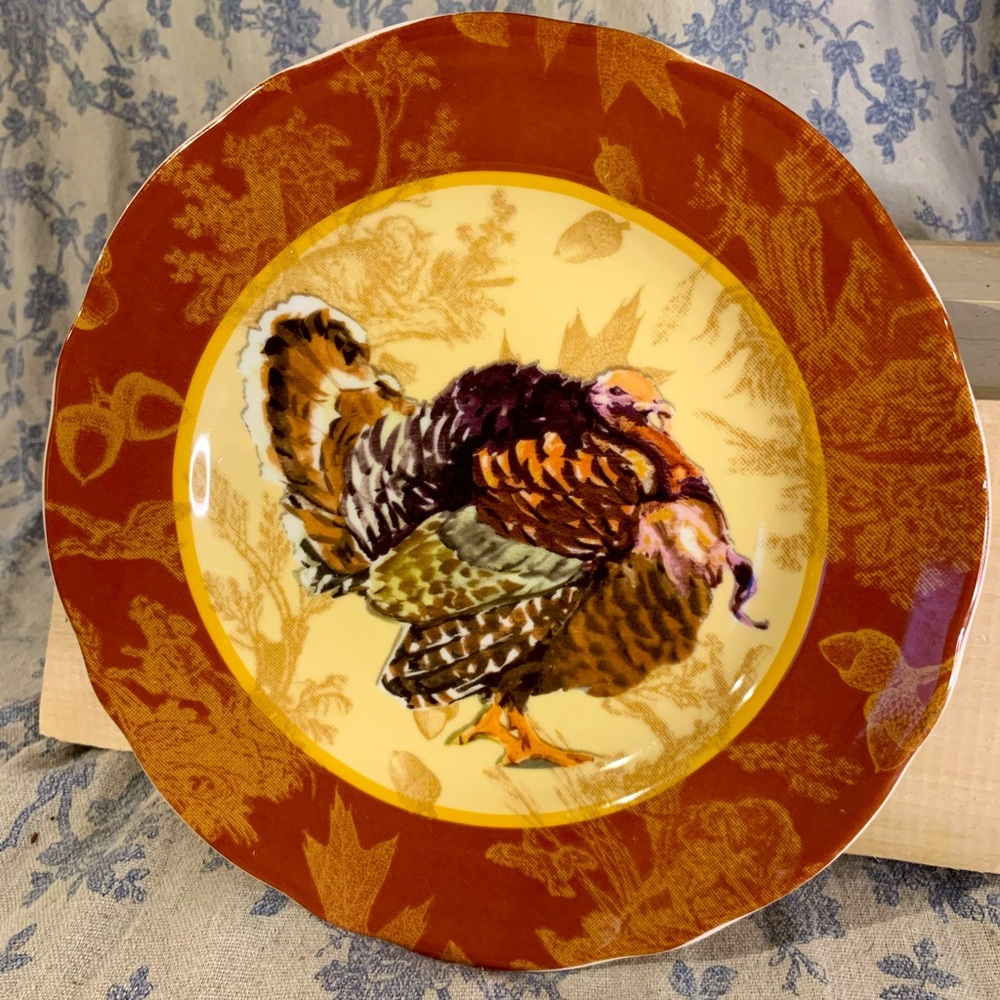 Turkey Plate by 222 Fifth 9" wide
